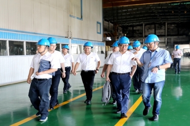 2020年9月8日,时任商务部亚洲司副司长杨伟群、马来西亚驻华使馆公使施志光莅临918.com纸业对马来西亚项目进行调研